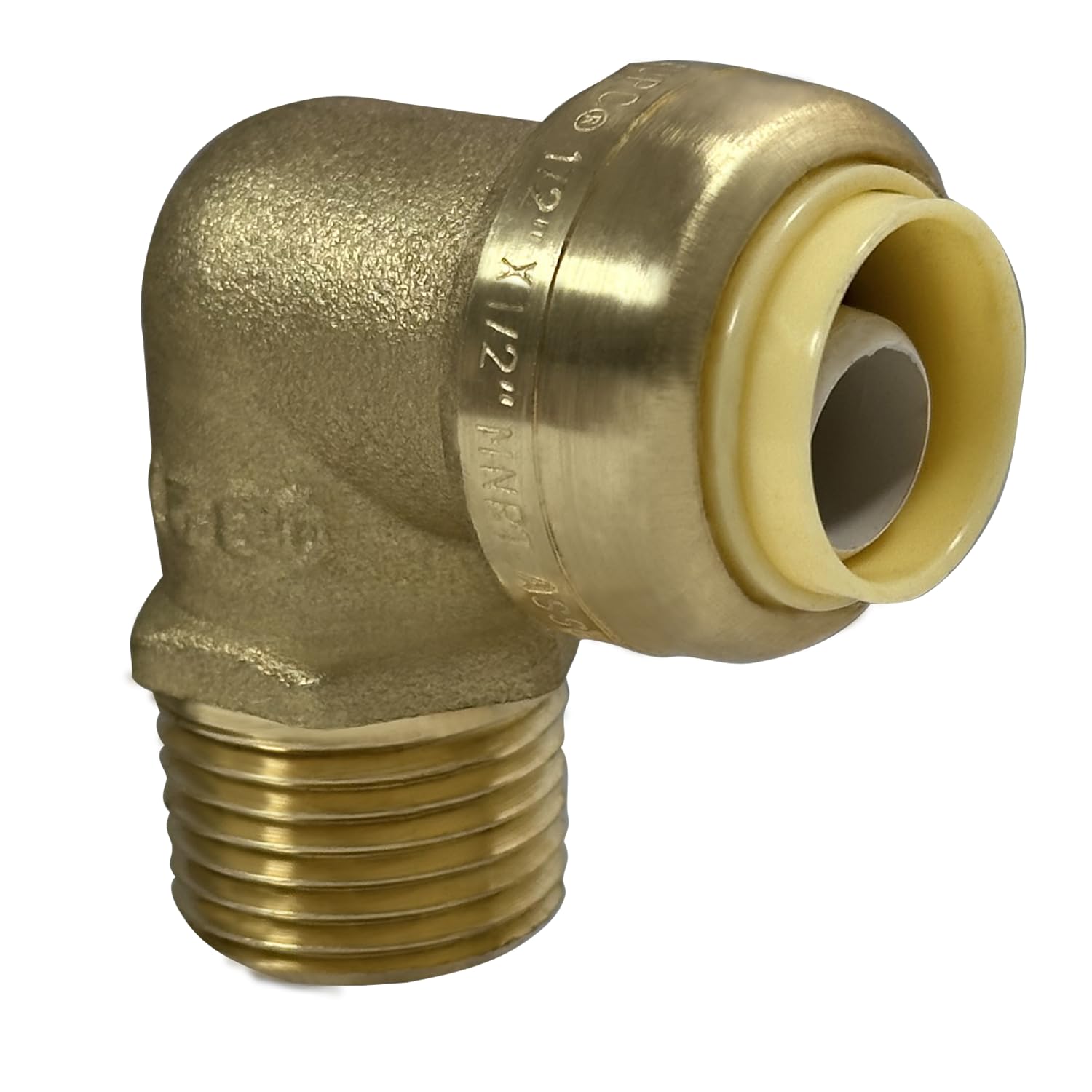 10 Pack 1/2 Inch Push Fit Elbows - Male NPT To 1/2 Inch Quick Connect Plumbing Fittings