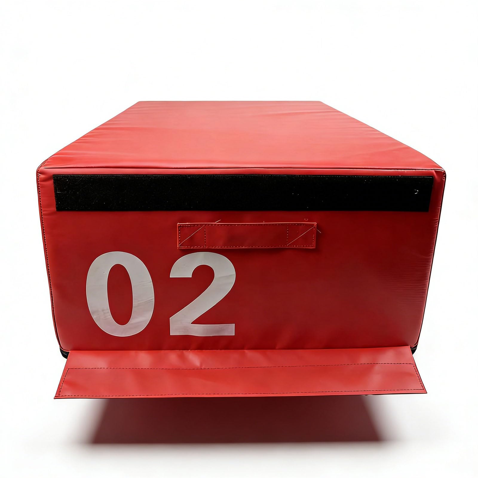 Plyometric jump box Boîte de Saut Pliométrique 4 en 1 - Box d'Entraînement Croix Fitness - Hauteur Réglable (20/30/40/50 cm) Stable & Antidérapant - Pour Cross Train(Size:90x55x30cm,Color:Rouge)