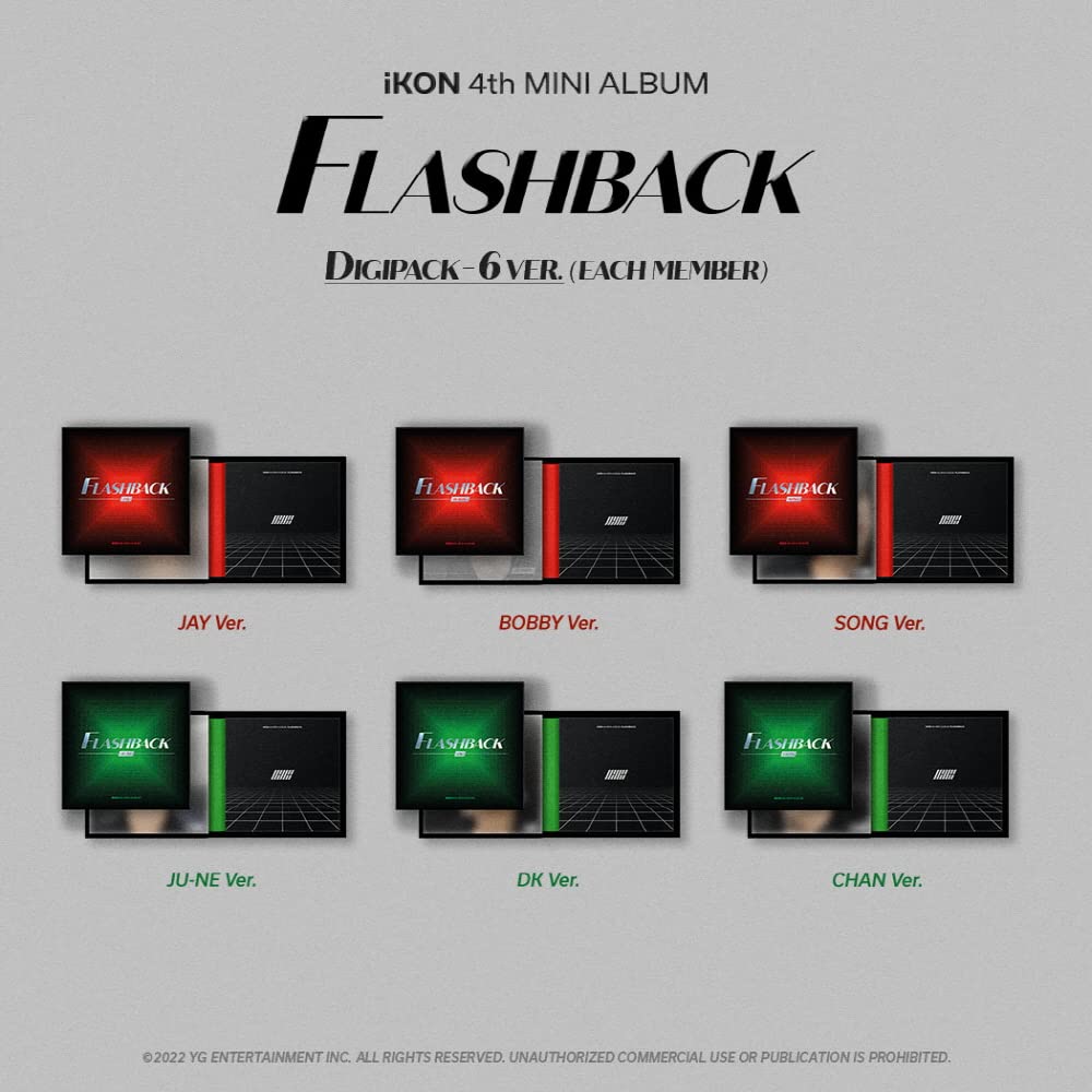 iKON - 4° Mini Album Flashback Digipack ver. CD+Extra Photocards Set (6 versioni SET)