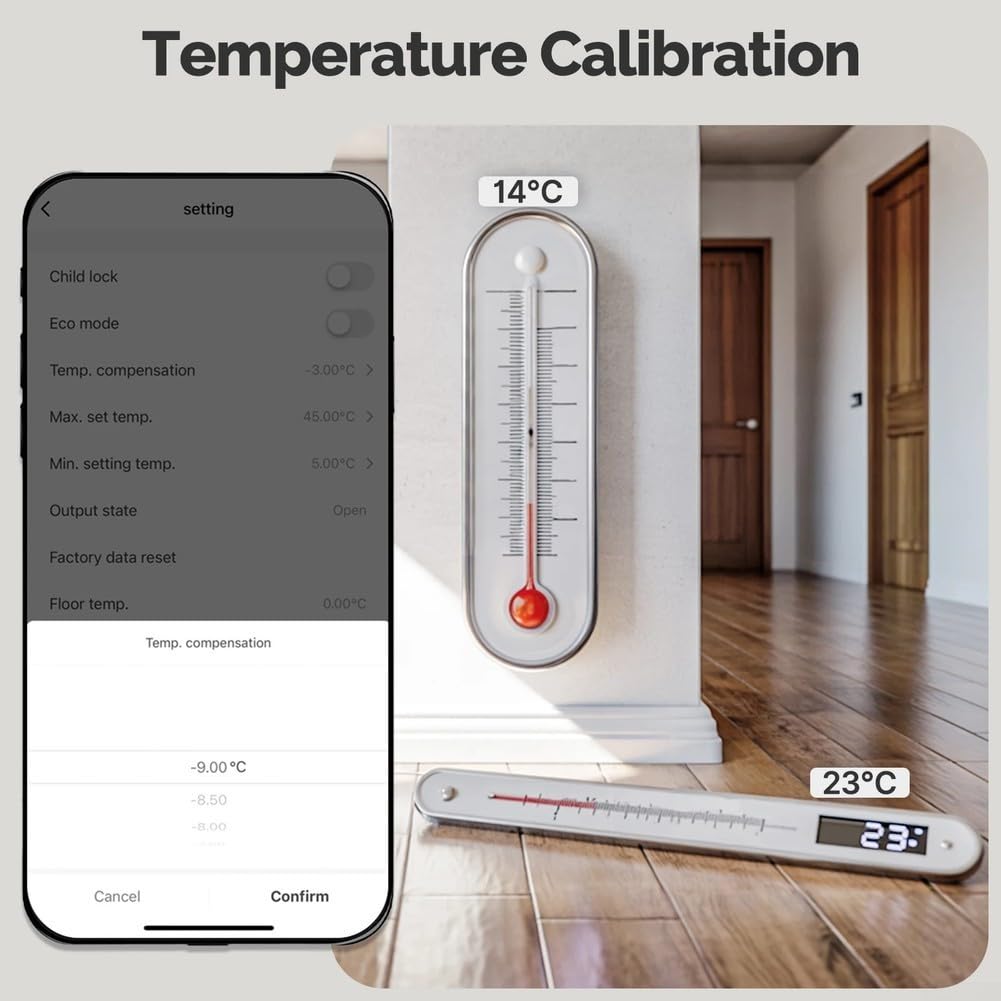 Termostato WiFi Smart Display LCD touch screen, regolatore di temperatura remoto per app Tuya Pannello digitale programmabile per riscaldamento elettrico a pavimento (acqua nera/gas)