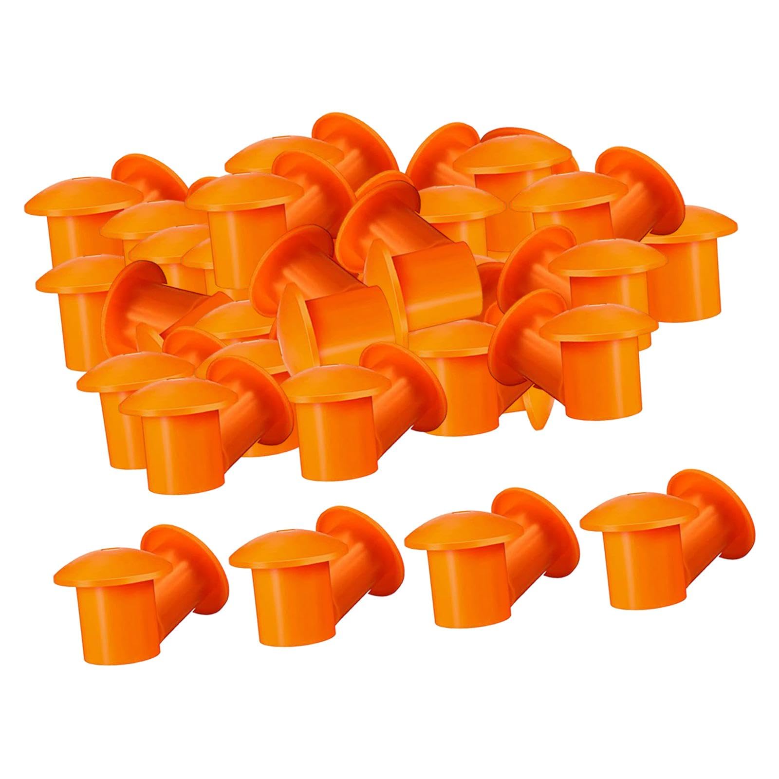 100 Piezas de Protectores de Varillas de para Suelo, Protectores de Extremo de Varillas de Acero para de Construcción.