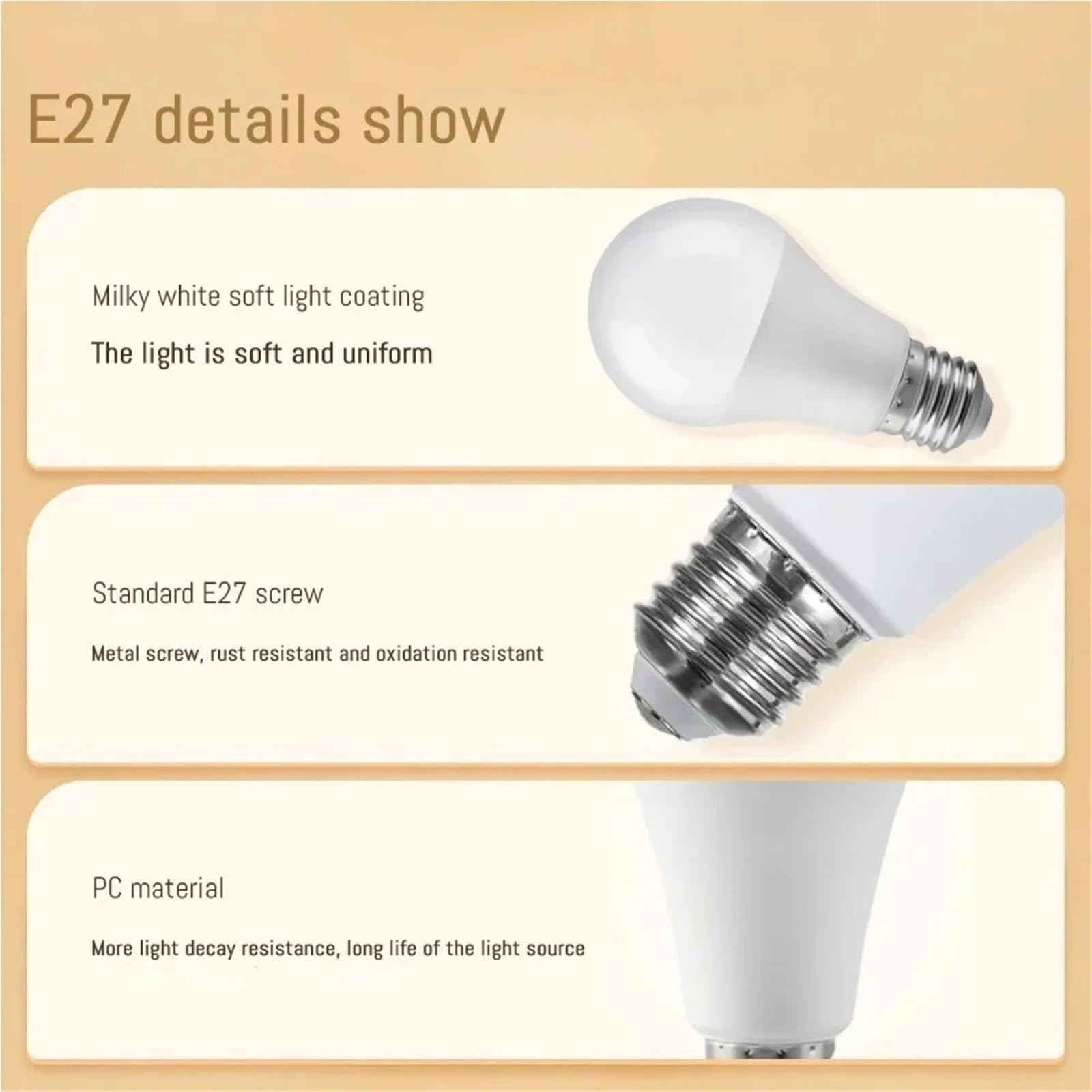 10 Teile/los Led-lampe E27 AC3W LED Lampe Sparen Kalt Warm Weiß Glühbirnen for Home Licht