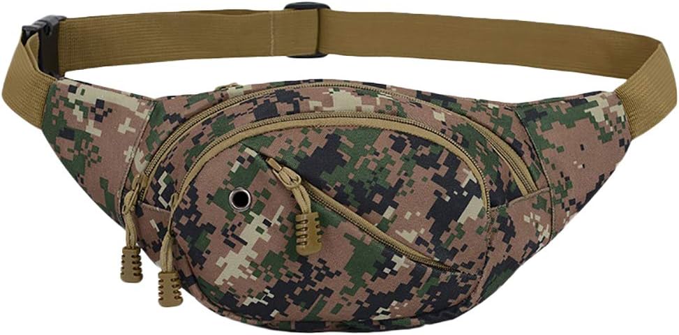 MoGist Boys' Waist Bag Waist Fanny Pack Hip Bag Bumbag for Hiking Running Walking Trekking Belt Wallet Security Travel Pouch Waist Bumbag (Dark Green)