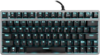VELOCIFIRE Tenkeyless Mechanical Keyboard Mini, 78-Key Compact Ergonomic, Outemu Brown Switches Backlit and Double-Shot ABS Keycaps for Copywriter, Typist and Programmer