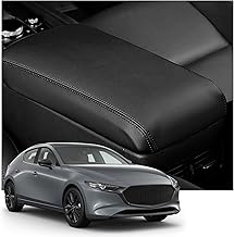 YEE PIN Armrest Cover for Mazda 3 SkyActiv 2019-2022 2023, Centre Armrest Cover, Leather Protective Armrest Protection, Centre Console Accessories