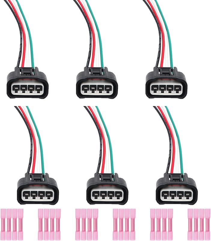 Conectores do chicote da bobina de ignição VECTOAUTO para Toyota e Lexus V6 – 6 unidades