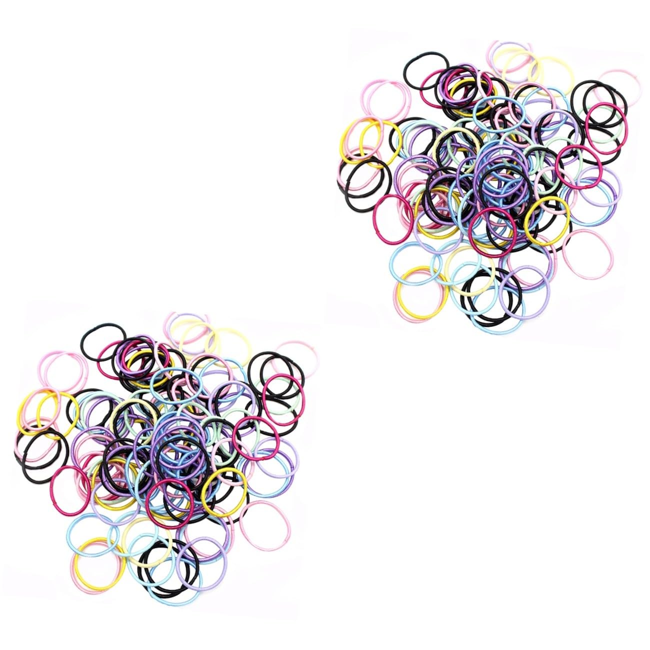 minkissy 400piezas Elásticos Multicolores Para Gomillas Para Cabello Accesorios Para Peinados Infantiles