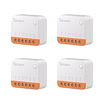 SONOFF MINI R4 4PCS WiFi Smart Switch 2-Way, Interruttore intelligente DIY, modalità relè staccabile, WiFi 2.4G, controllo APP, Funziona con Alexa, Google Home Assistant, controllo remoto eWeLink