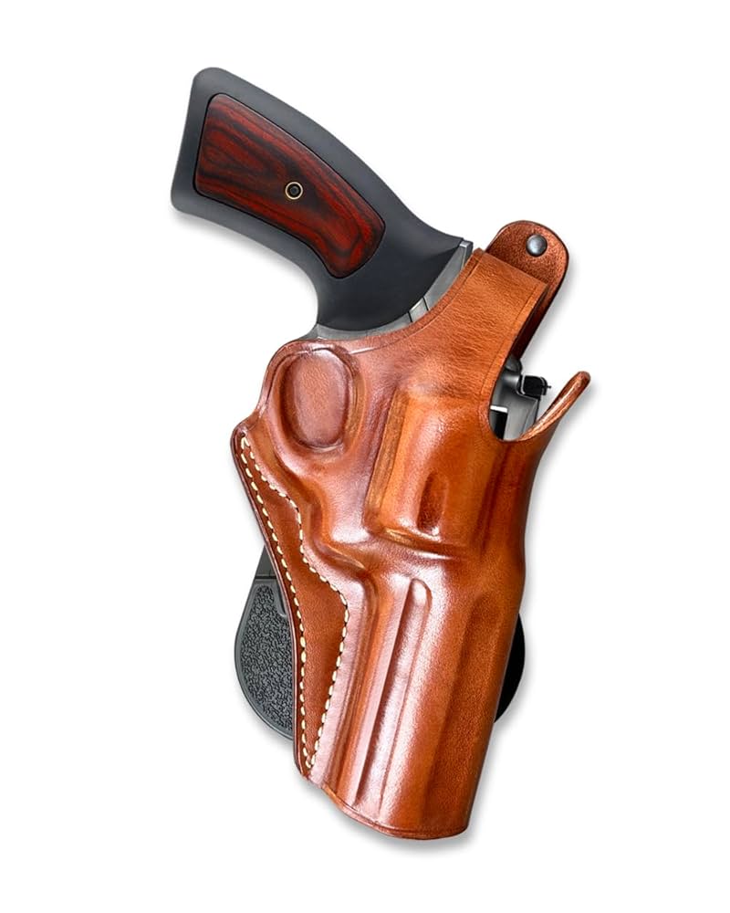 Amazon.co.jp: レザーOWBパドルホルスターwith親指Break for