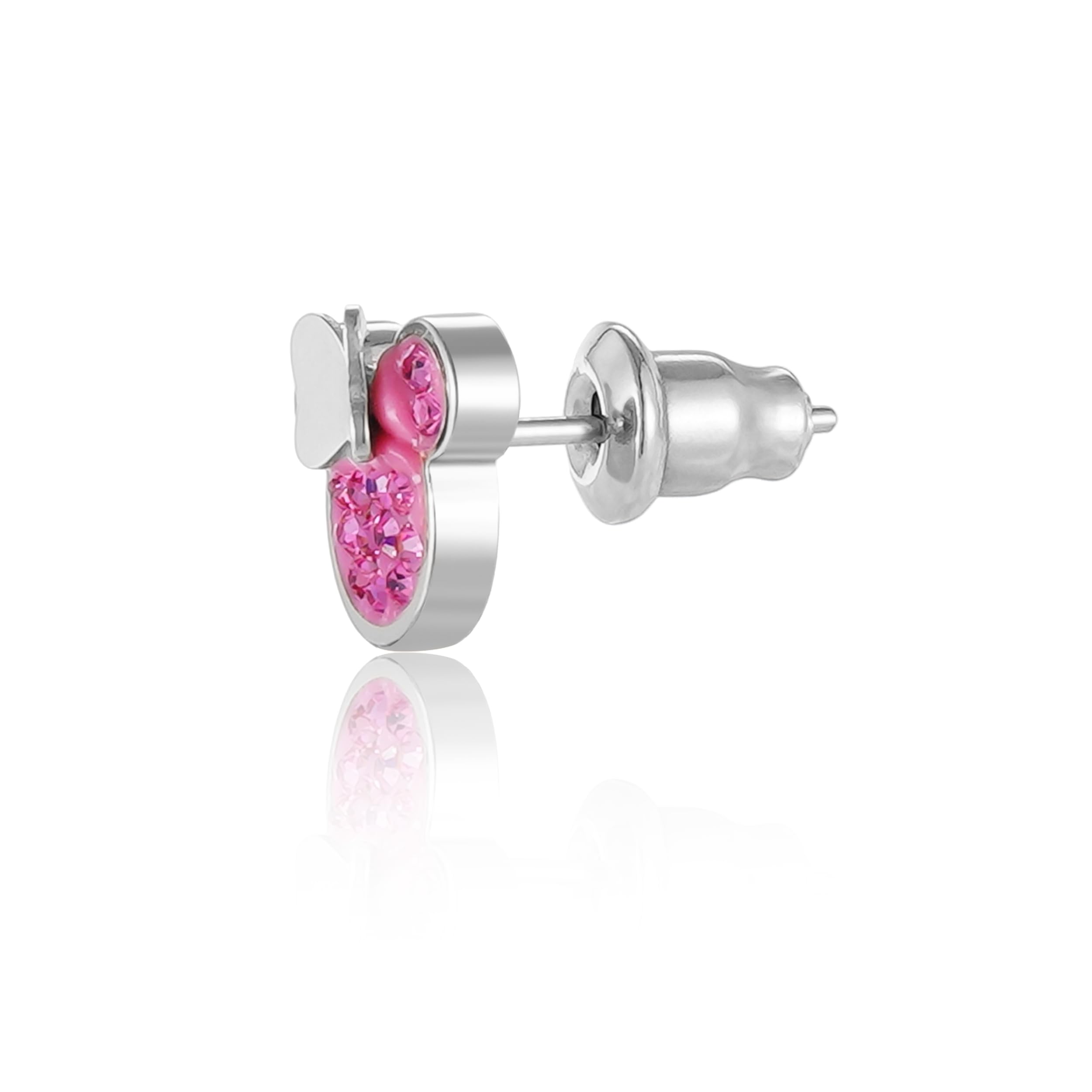 Disney Minnie Boucles d'Oreille Fille, Acier Inoxydable, taille unique, Bijoux Disney