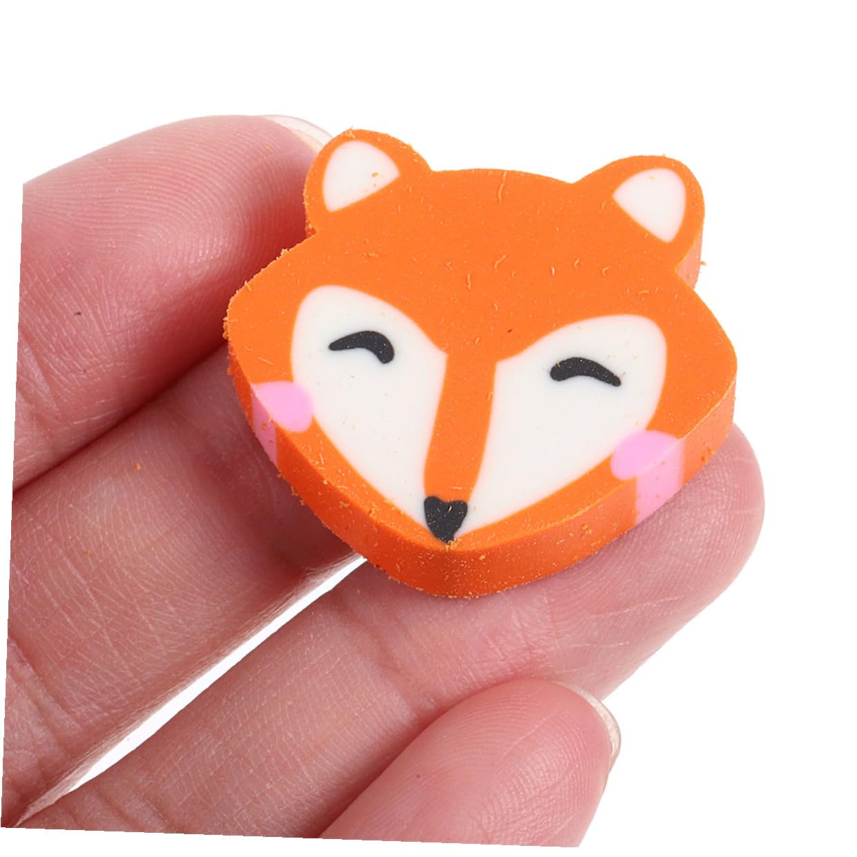 Hemobllo 100 pezzi Gommine Volpe Animali Adorabili per Premi Studenti Cancellina Morbida e Portatile Adatta Scuola Ufficio e Progetti Artistici