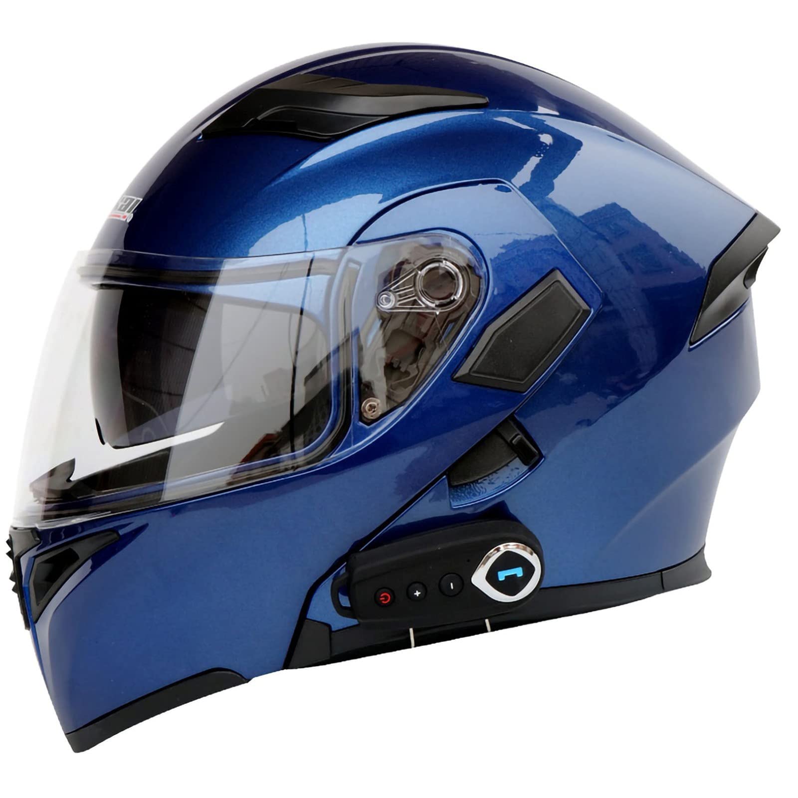 Buy BCBKD Bluetooth Modular Flip Up Front Motorcycle Helmet Double
