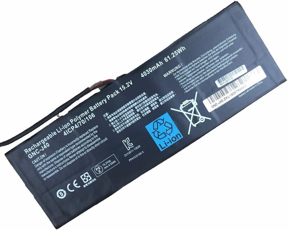 Batterie GIGABYTE P34W P34K GNC-J40 pour ordinateur portable 15,2V 61,25Wh