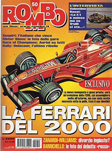  Rombo n. 50 del 12 / 1999 Valentino Rossi, Ferrari F399, Zanardi, Capirossi