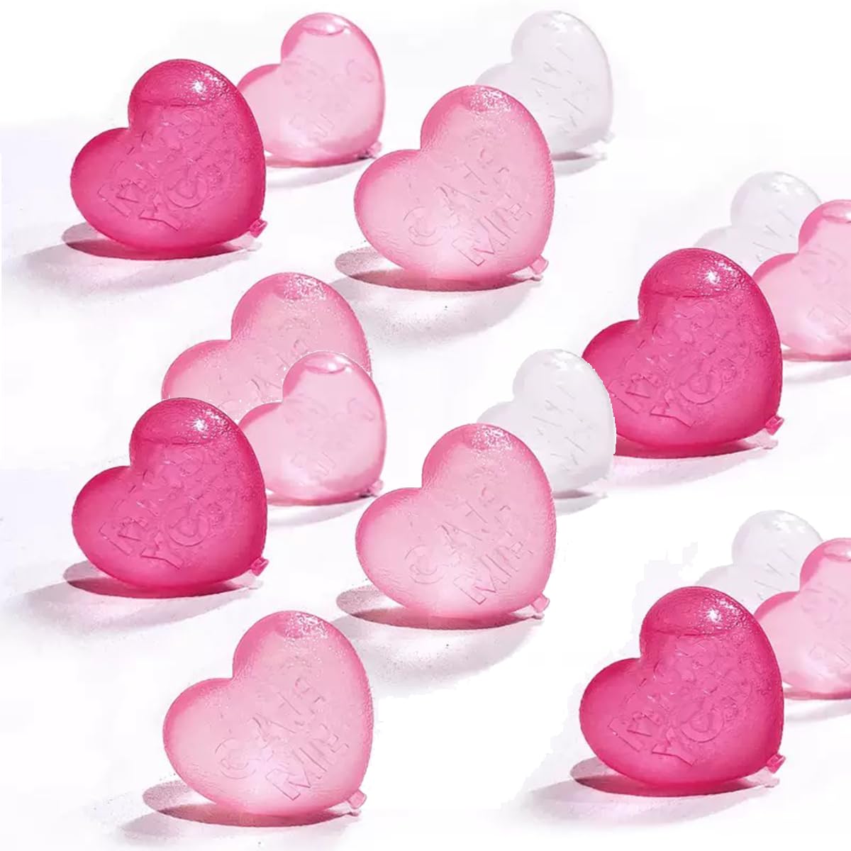 15 Cubitos Hielo Corazón Reutilizables - Regalo Perfecto para Bodas y Aniversarios, Congelación Ultrarrápida con Diseño Romántico