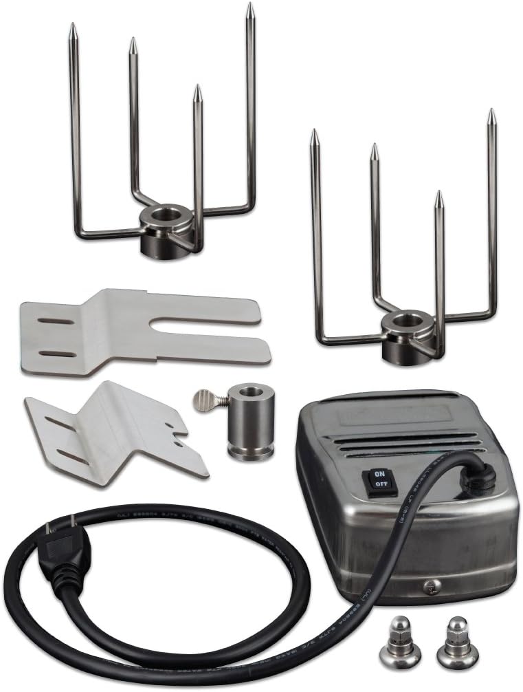 Saber Stainless Steel Rotisserie Kit with Case