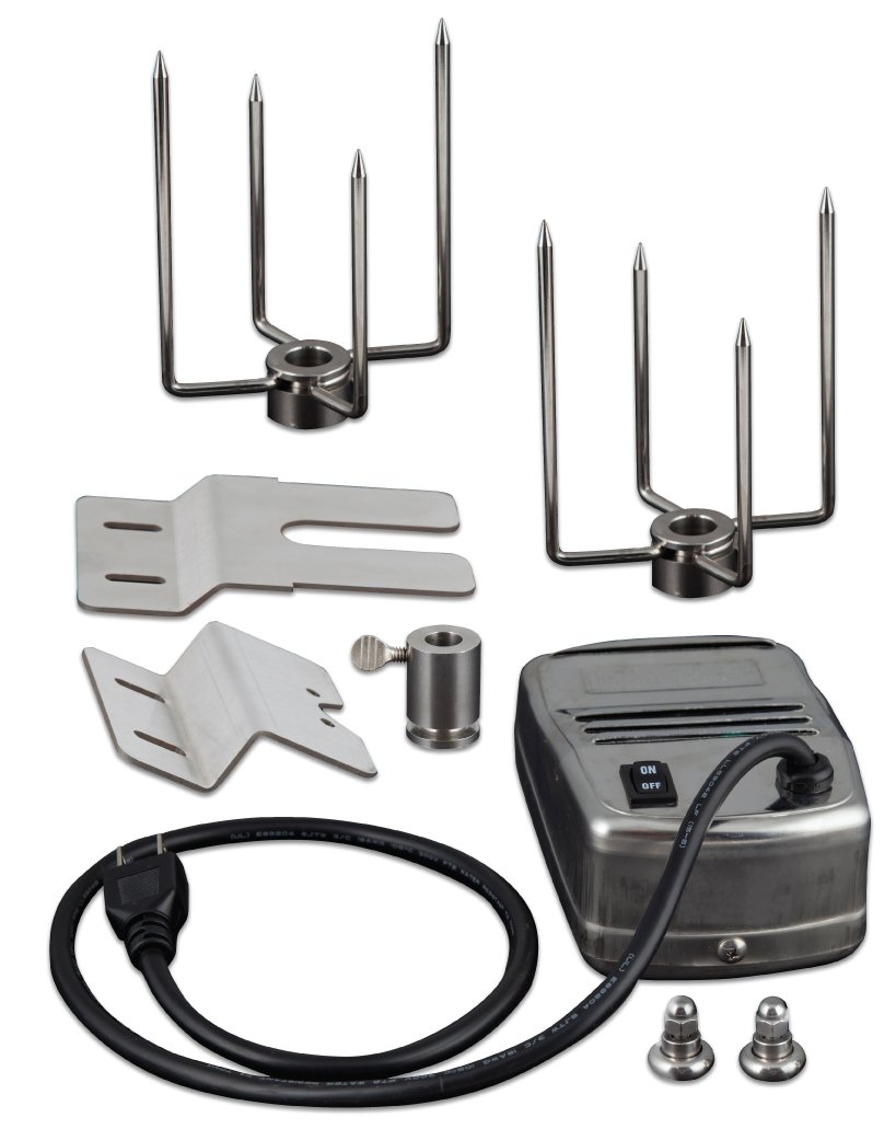 Saber Stainless Steel Rotisserie Kit with Case