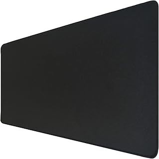 Extended Gaming Mouse Pad, EMTSEB Mouse Pad Large Size 3mm Thick Waterproof Mouse Mat Gaming Wide Long Functional Non-Slip Rubber Base and Black Edge, 800 x 300 x 3mm (Black)