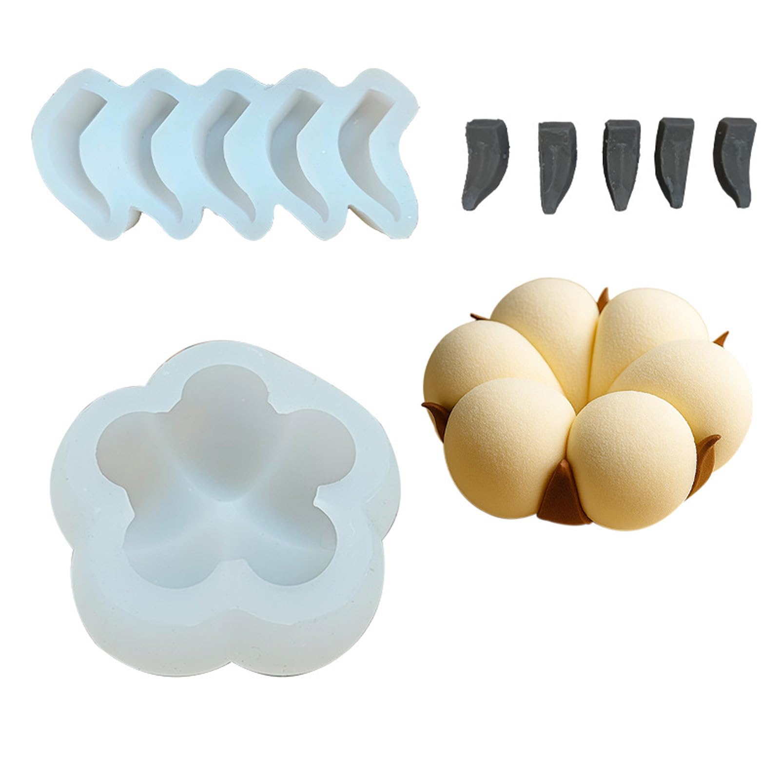 Buxuaaaa Shaped Mousses Cake Molds Food Grade Silicone Chocolate Dessert Baking Family Gathering Bakeware French Dessert Silicone Molds