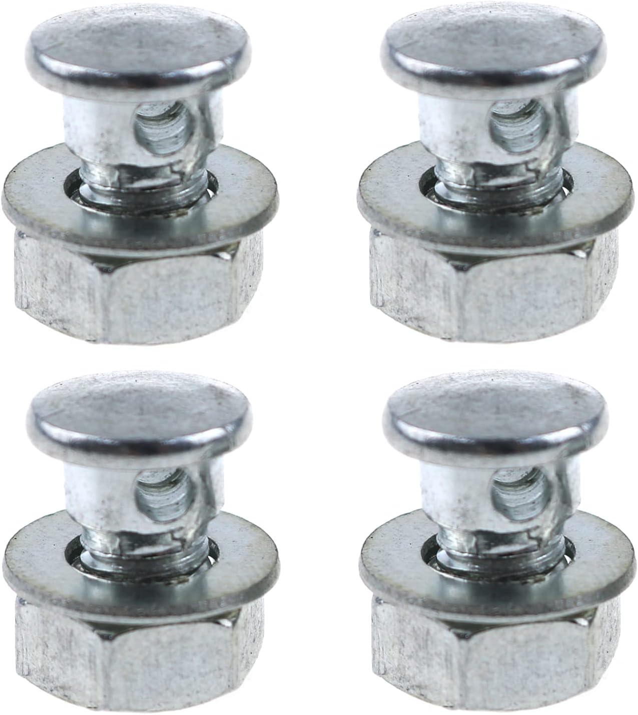 Cable Anchor Bolt 4Set Brake Cable Regulator Clamp Lock Screw Bolt with Nuts and Washers for Bicycle Brake Line Brake, Cantilever Brake Anchor Bolt