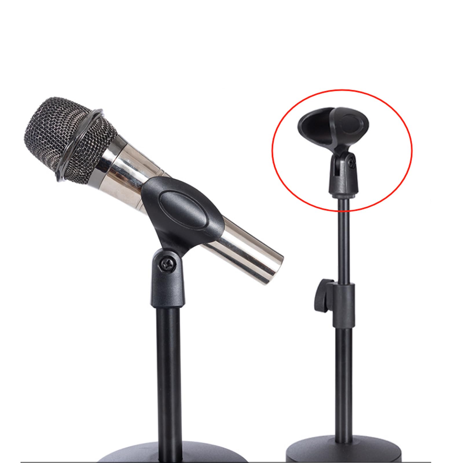 Pince Micro 6PCS Clip de Microphone Pince pour Microphone Support Universel de Microphone pour Conférences, Podcasts, Conférences, Concours