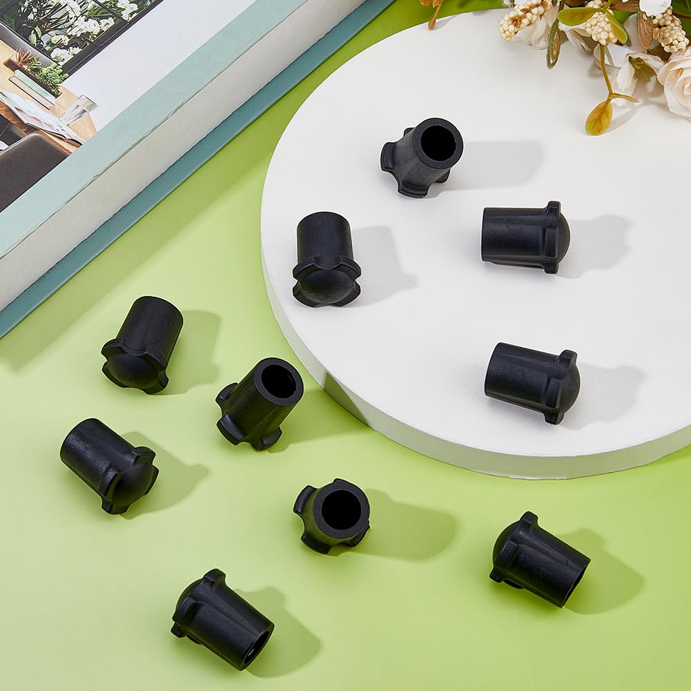 SUPERFINDINGS 36PCS Rubber Chair Leg Floor Protectors Round Black Rubber Chair Leg Caps Non-Slip Table Chair Leg End Cap Furniture Leg Protectors Covers for Couch Dining Chair Bar and Patio - Image 4