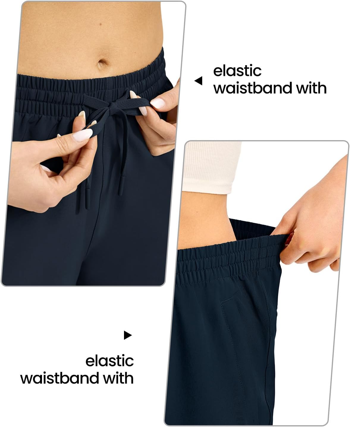 TBMPOY Women's Hiking Cargo Shorts 8.5" Lightweight Quick-Dry Water Resistant Athletic Shorts with Zipper Pockets - Image 6