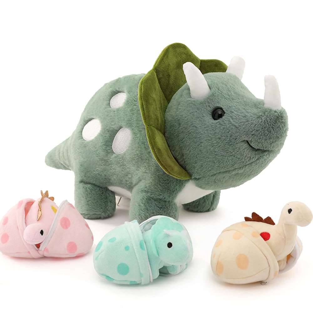 MorisMos Mamá Peluche Lagarto Verde con Bebe Suave Kawaii, 68cm Dragón Barbudo Juguete de Peluche Realista, Regalo Lagartos Morbido para Niños Niña Niños Navidad, Cumpleaños — view 38