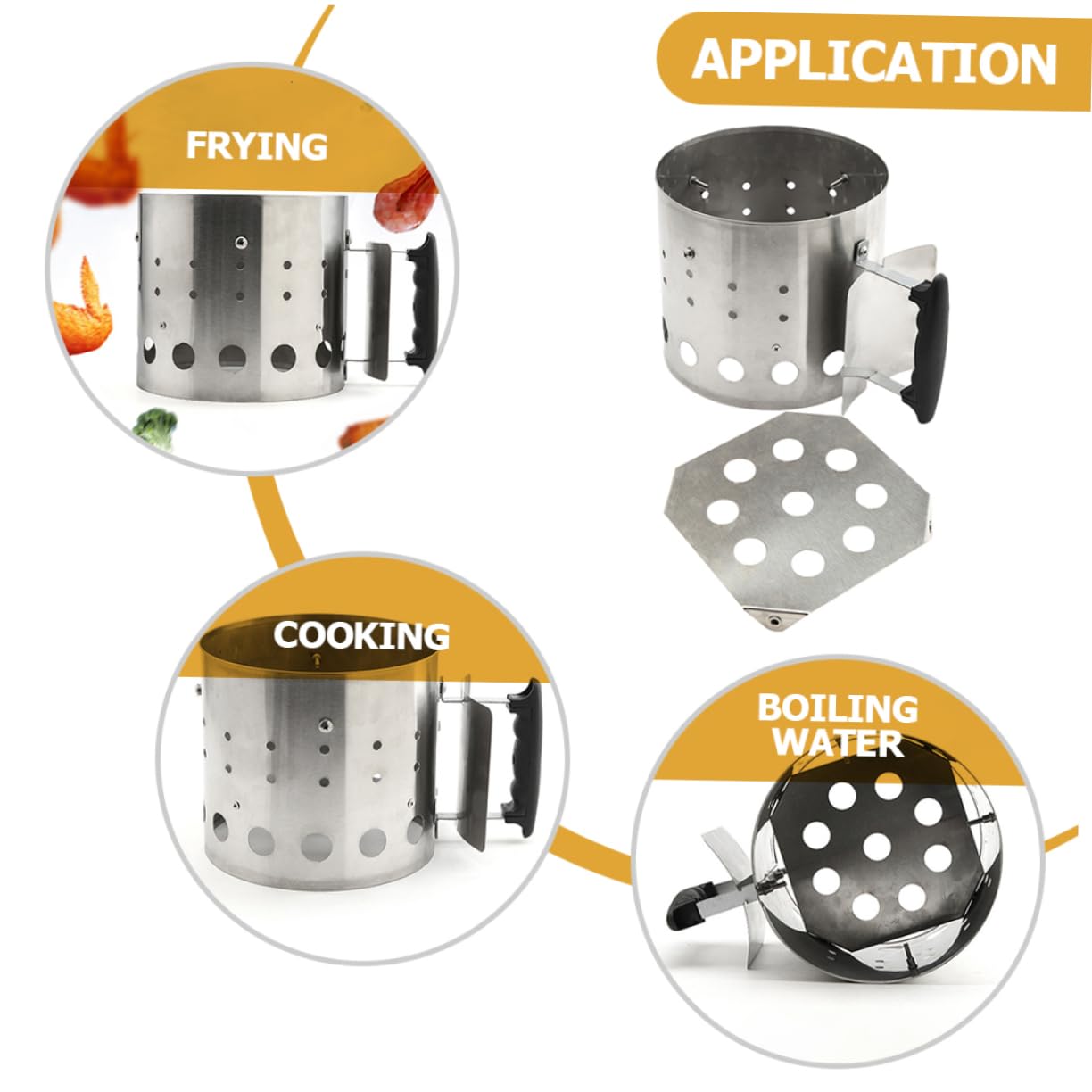 YARNOW Secchio per Accenditore per Barattolo per Accenditore Forniture per Barbecue Esterno