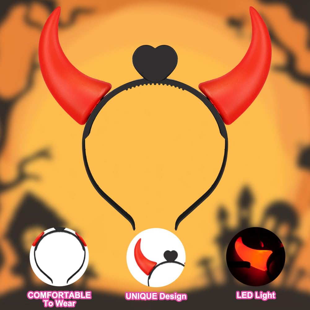 Alaoo 2PCS Devil Horns Head Band - Image 3