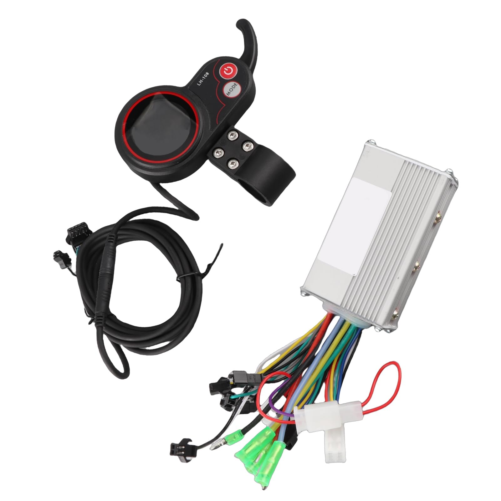 VGEBY Kit Combinato Controller Motore Scooter Elettrico, Controller Brushless Display LCD Pannello di Controllo con Cambio per Bici Elettrica (modalità Doppia Schermo a Colori 36V