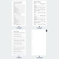 Vista 5 de BTSFTOGET Refillable Password Book Binder with Alphabetical Tabs and Lock, 576 Passwords Large Print, 316 Pages Password Keeper for Computer &