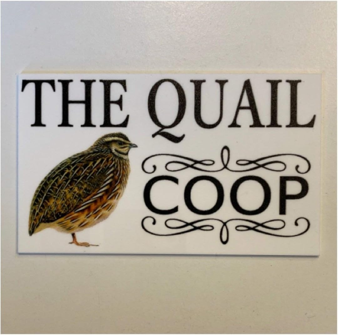 Bioprocess Metalposterc1511 Quail Coop White Sign Metal Tin Sign 8X12 Inch
