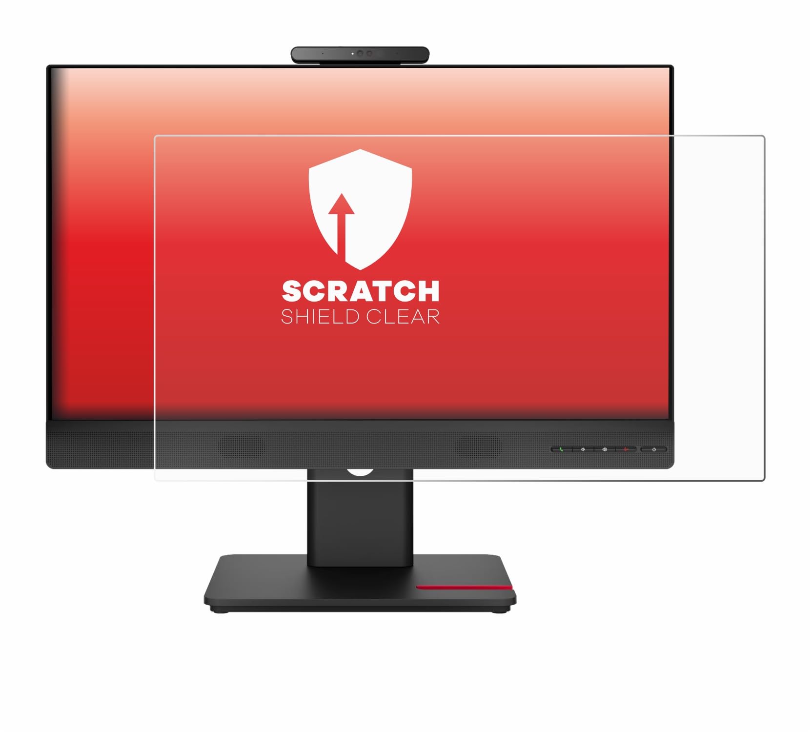 upscreen Pellicola Protettiva per Lenovo ThinkCentre TIO24 Gen 6 | , Chiara Protezione Schermo Made in Germany, Anti-Graffio Trasparente Mounting Kit