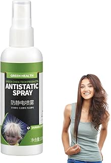 2 Pcs Static Spray for Clothes - Static Guard Travel Size | Crimping Release Spray, Natural Static Cling Remover, Antistatic Spray for Clothes, Furniture and
