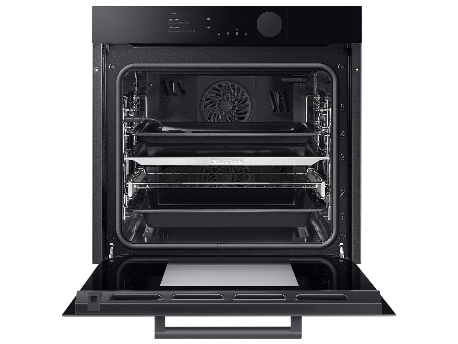 Samsung NV75T8879RK/EG Infinite Dual Cook Steam Pyrolyse Backofen Onyxschwarz glänzend