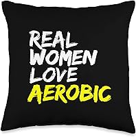 Vista 4 de Dynamic fitness training gym real women love aerobics Throw Pillow