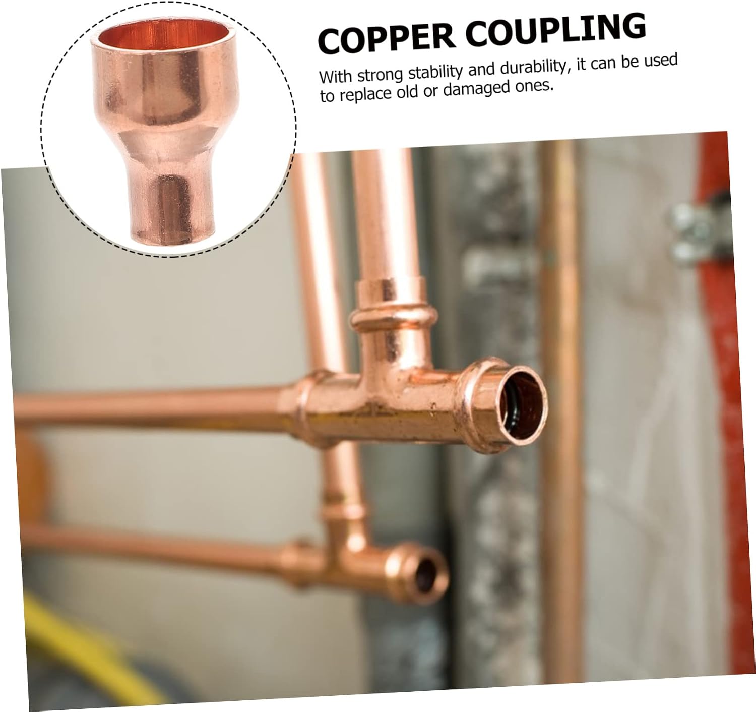 Luxshiny 2sets Tubing Coupling Reducer Straight Connector Welding Fitting Hvac Compatible for Refrigeration Plumbing Systems 5pcs*2
