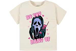 No You Hang Up First Halloween Shirt - Disney Scream Unisex Graphic Tee for Kids
