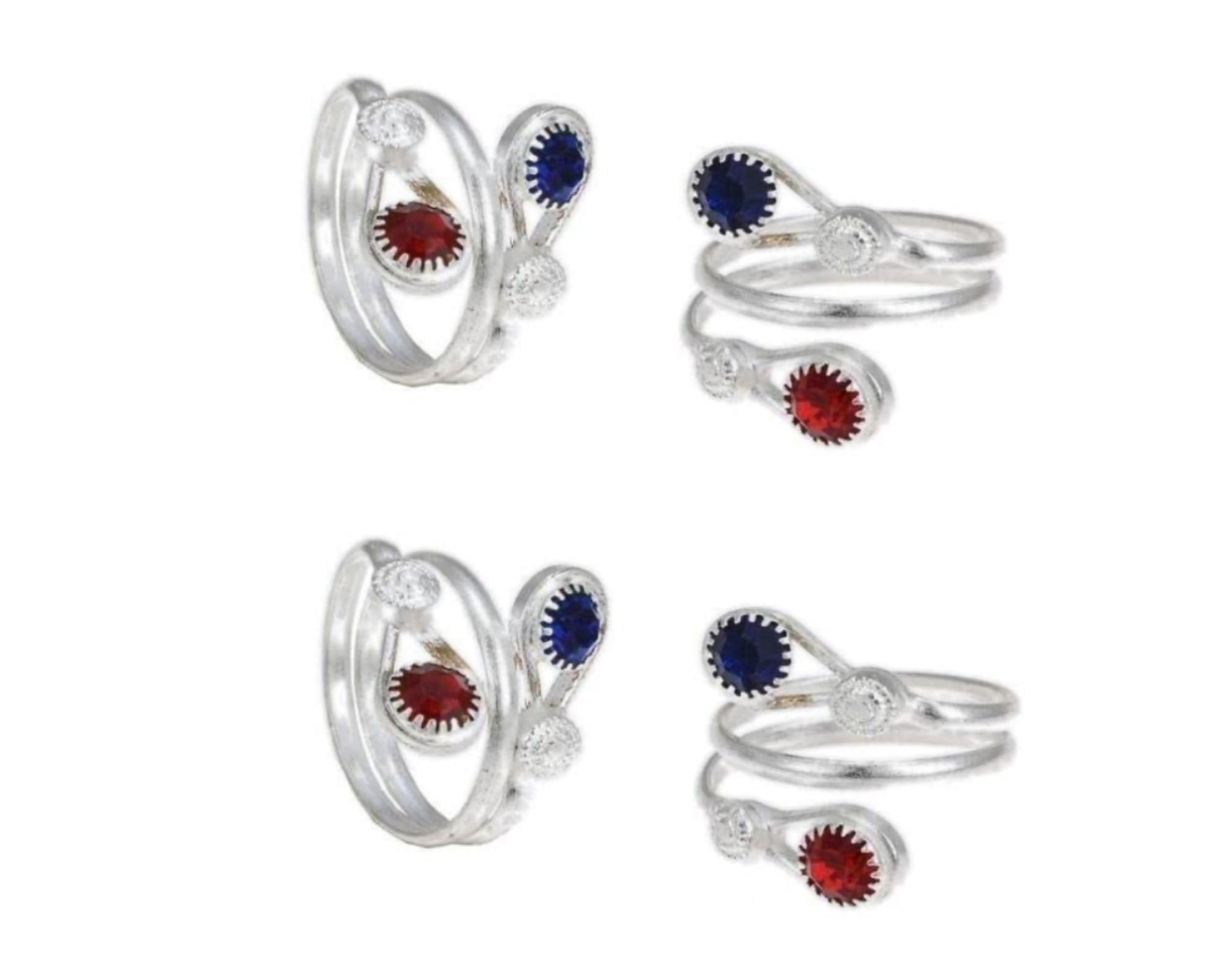 smarnn Metal Bichiya Toe Ring for Women (Pack of 4)-picture-24