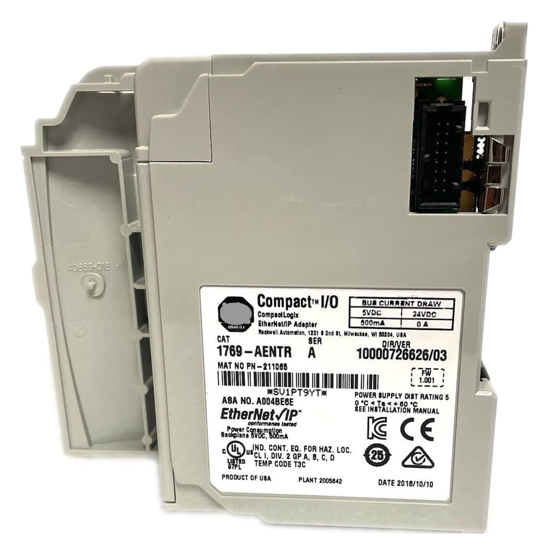 ae Amazon.com: DNSJB 1769-AENTR Dual Port Ethernet Module 1769-AENTR