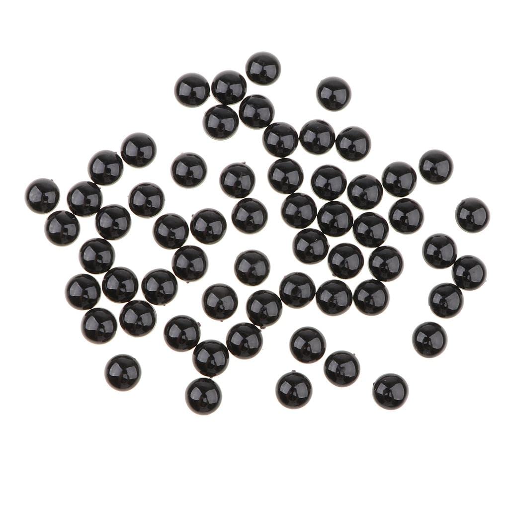 Black Plastic Safety Eyes for Teddy Bear Animal Puppet Craft 14MM (60Pcs)-image-22