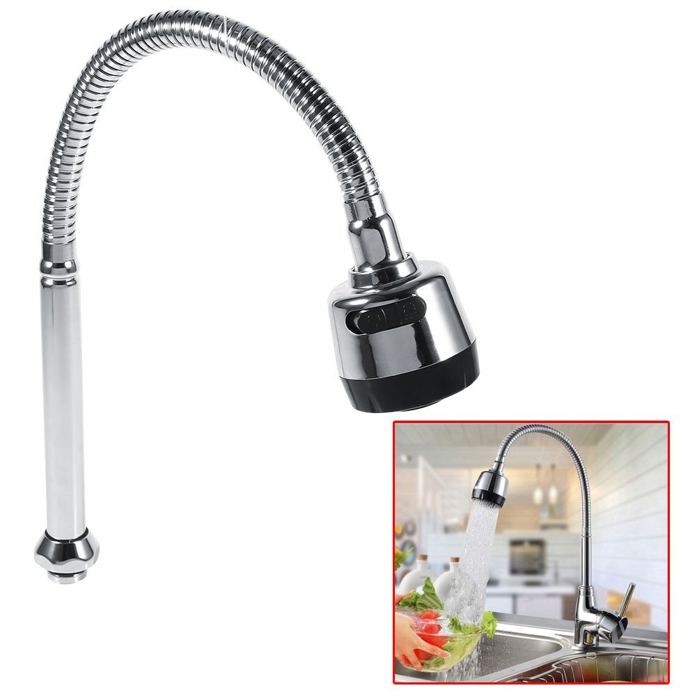 Rociador giratorio de 360 ​​grados Rociador de acero inoxidable 304 Caño giratorio de fregadero de cocina Repuesto de grifo de fregadero
