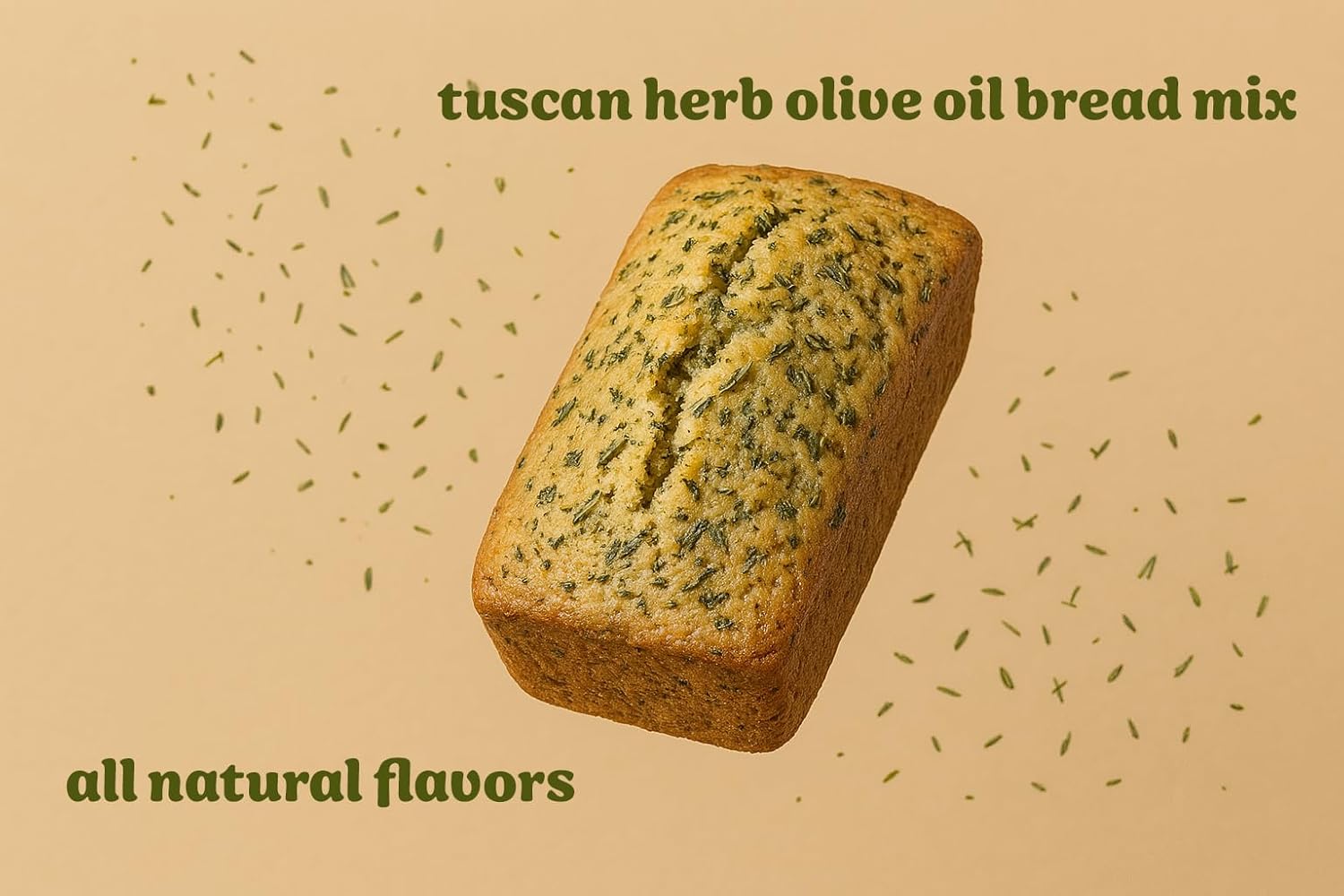 Rabbit Creek Olive Oil Bread Mix Tuscan Herb – Bread Baking Mix, Easy To Make, Ready in 1 Hour (Pack of 2)