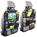 ONEMAJI 2 Stück Auto Rückenlehnenschutz Organizer für Seat Tarraco FR 4Drive SUV 2020-2024, Rücksitz-Organizer mit Tablet-Halter Multitaschen Auto-Aufbewahrung Kinder Reisezubehör Trittschutz