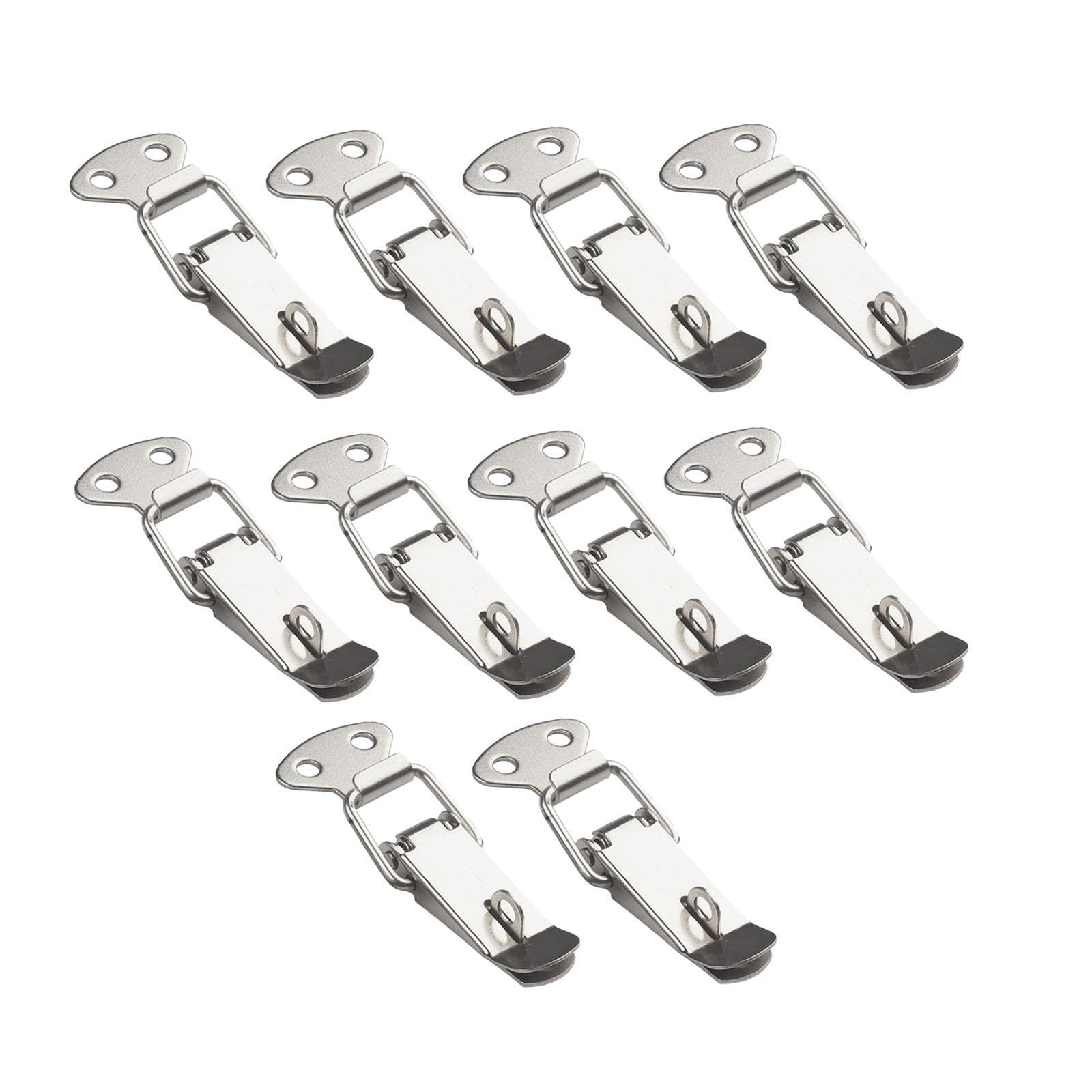 10X Spring Loaded Toggle Latch Toggle Latch Metal Lock for Box Window Bucket with Hole-image-33