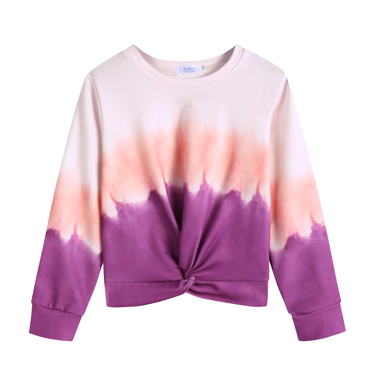 ArshinerFilles Sweatshirt Tie-Dye Pulls Col Rond Sport Mode Vêtements Enfants Léger Manches Longues Sweat pour Filles