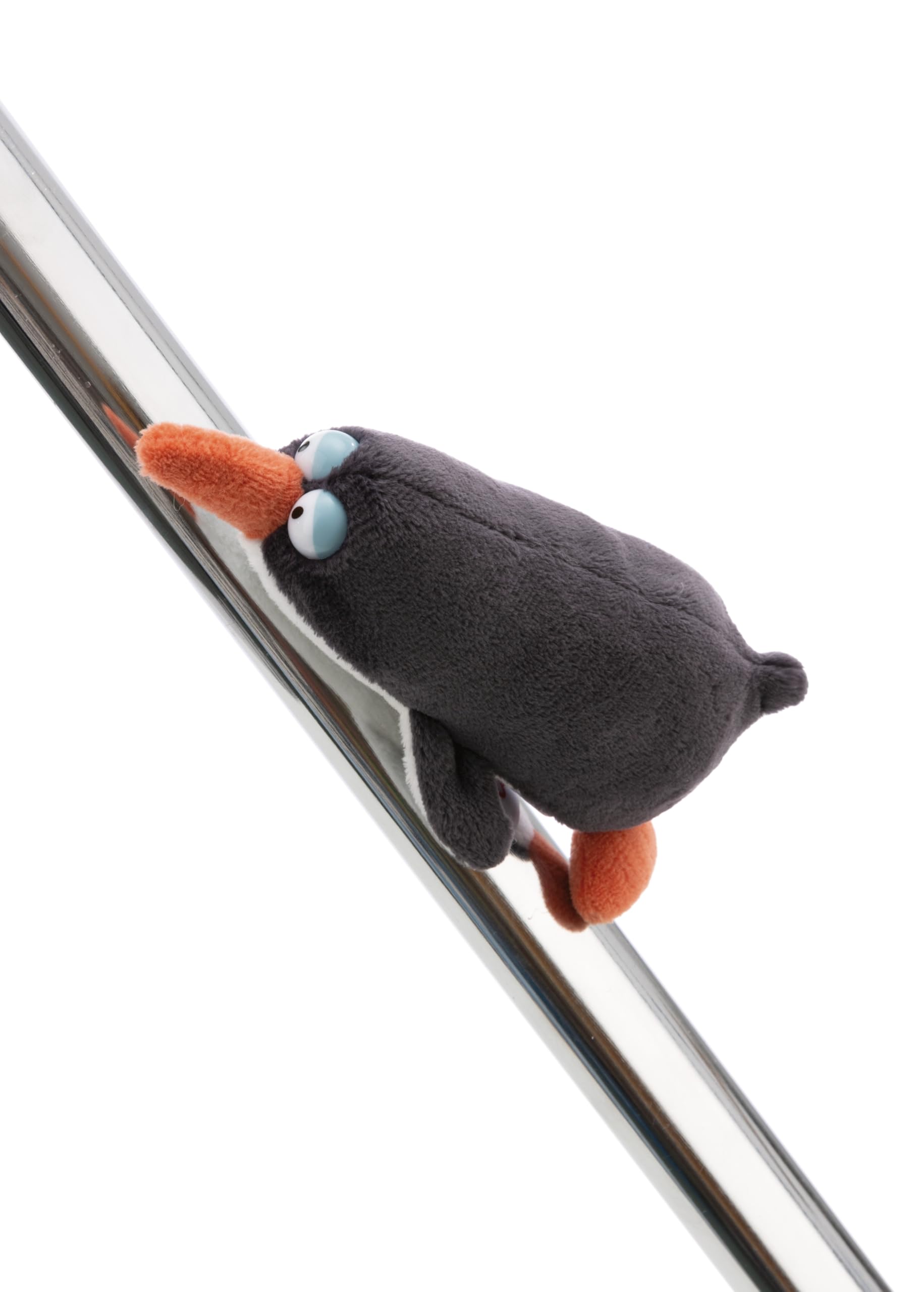 NICI MagNICI 62406 Penguin Jorge Thunder, 12 cm, Grey, Cuddly Toy with Magnet, Plush Toy, Sticks to Metal Surfaces, Magnetic Boards and Bag Handles, Travel Companion, Great Gift Idea