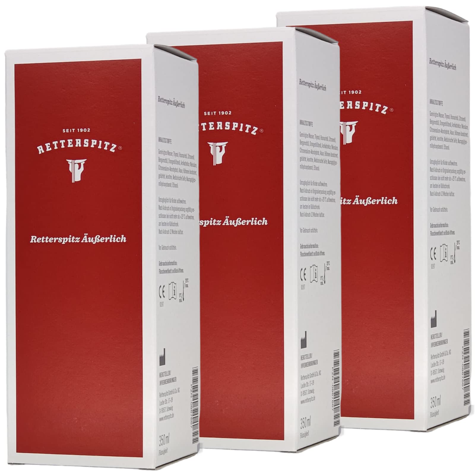 Retterspitz äußerlich I zur äußerlichen Anwendung als Wickel I 3x 350 ml im Sparset I plus PharmaPerle giveaway