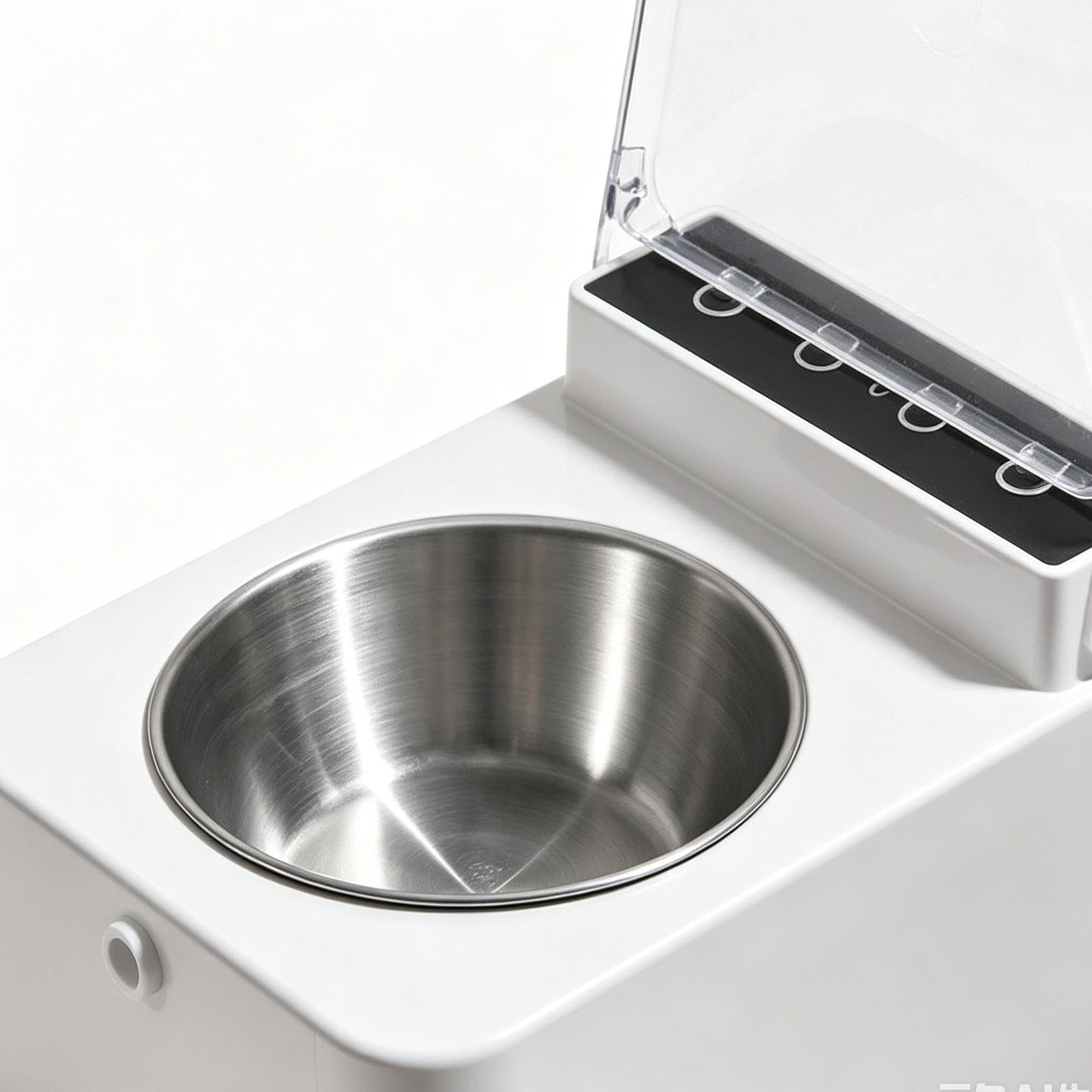 Ciotole Per Gatti - Per Cibo In Acciaio Inossidabile Per Mangiatoia | Stazione Di Alimentazione Automatica Per Gatti Con Coperchio Antipolvere E Base Antiscivolo, Per Cibo Per Gatti